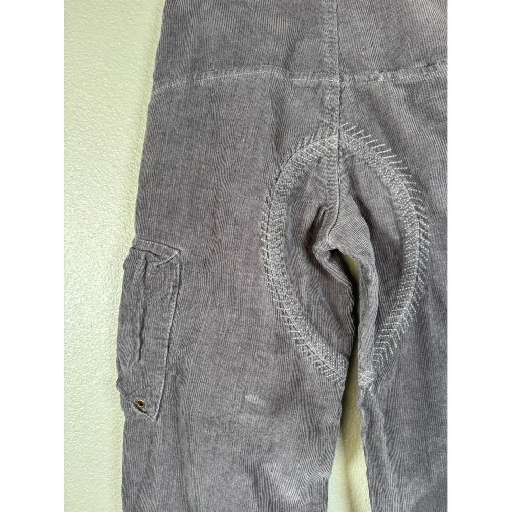 Vintage Y2K‎ SR7 Gear Seven Collection Gray Corduroy Cargo Pants Size 10 Kids
